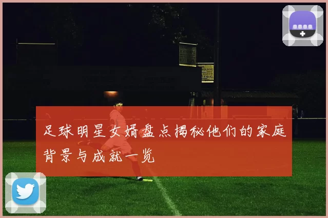 足球明星女婿盘点揭秘他们的家庭背景与成就一览